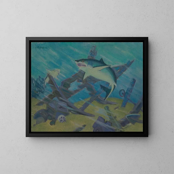 Deepness Painting - James C. Kulhanek — framed artwork on a wall