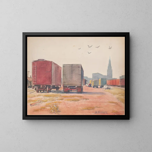 Terminal alimenticio del norte de Ohio - James C. Kulhanek — cuadro enmarcado en la pared