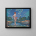 La Dama en remojo - James C. Kulhanek — cuadro enmarcado en la pared