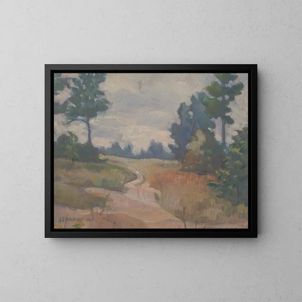 The solitary path - James C. Kulhanek — framed artwork on a wall