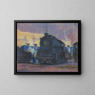 James C Kulhanek - Twilight of Steam  Lindale Roundhouse.webp