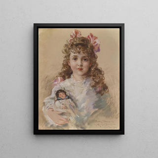 James Carroll Beckwith - Betty Hazard with her favourite doll.webp