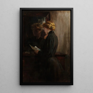 James Carroll Beckwith - Grandmothers Love Letters.webp