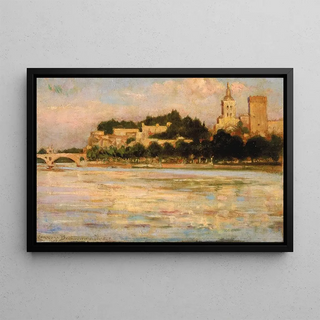 James Carroll Beckwith - The Palace of the Popes and Pont dAvignon.webp