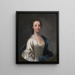 Retrato de una dama - James Cranke — cuadro enmarcado en la pared