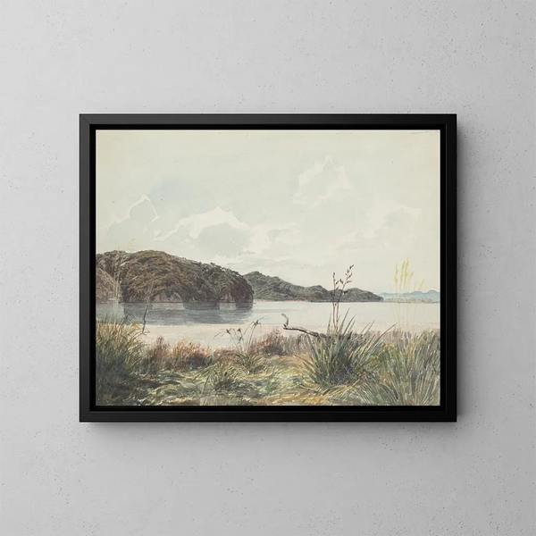 Wanganui-Oeste visto desde el noreste - James Crowe Richmond — cuadro enmarcado en la pared