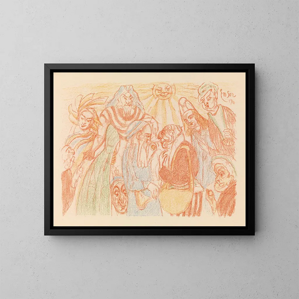 Denier de César - James Ensor — framed artwork on a wall