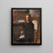 Retrato de Willy Finch - James Ensor — cuadro enmarcado en la pared