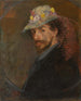 Autorretrato con sombrero florido - James Ensor — vista de la obra