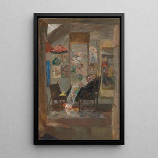 James Ensor - Skeleton Looking at Chinoiseries.webp