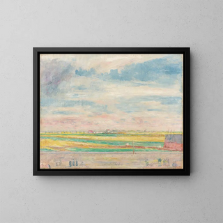 La Haute Barrière cerca de Ostende - James Ensor — cuadro enmarcado en la pared