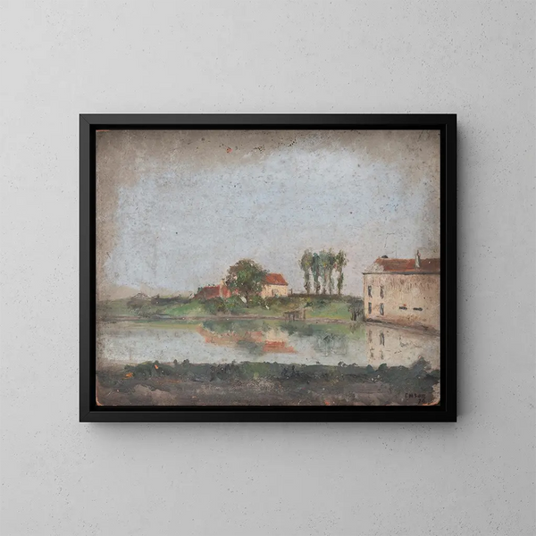 El jardín del café Tivoli en Ostende - James Ensor — cuadro enmarcado en la pared