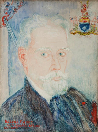 James Ensor - Zelfportret Baron James Ensor zijn duivel zijn wapenschild.webp