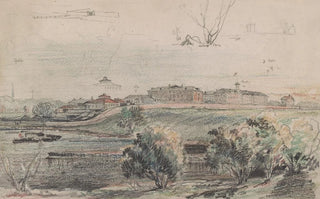 James Fuller Queen - Philadelphia or possibly Camden probably from the banks of the Delaware given the steam ferry boat at left.webp