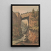 El puente natural condado de Rockbridge Va según un boceto del Mayor Ths H Williamson - James Fuller Queen — cuadro enmarcado en la pared