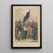 Les volontaires en défense du gouvernement contre l'usurpation 1861 - James Fuller Queen — framed artwork on a wall