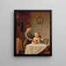Un buen desayuno - James Goodwyn Clonney — cuadro enmarcado en la pared