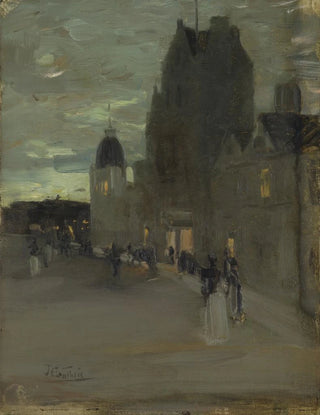 James Guthrie - Street in Oban Night.webp