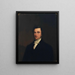 Retrato de un caballero - James H. Edgar — cuadro enmarcado en la pared