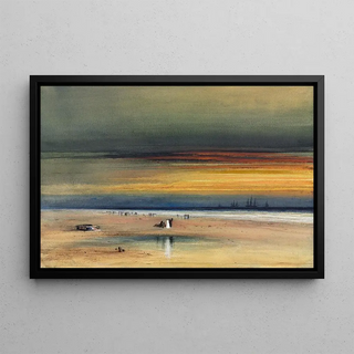 James Hamilton - Beach Scene at Sunset.webp