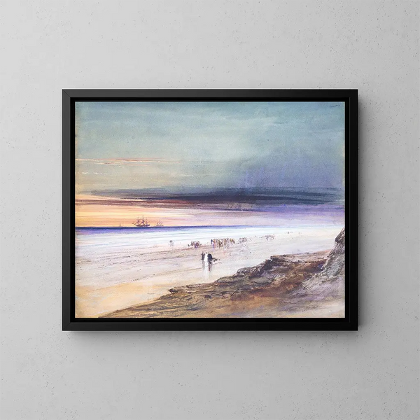 Escena de playa - James Hamilton — cuadro enmarcado en la pared
