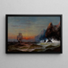 que rodea el cabo al atardecer - James Hamilton — cuadro enmarcado en la pared