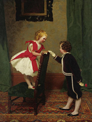 James Hayllar - Miss Lilys First Flirtation.webp
