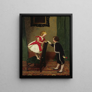 James Hayllar - Miss Lilys First Flirtation.webp