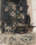 a still life of flowers, a statue, and a globe on a fireplace - James Jebusa Shannon — artwork view