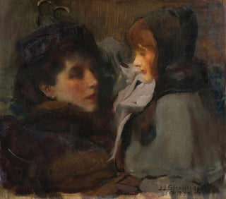 James Jebusa Shannon - The Artists Wife And Daughter.webp