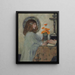 L'Offrande - James Jebusa Shannon — cuadro enmarcado en la pared