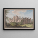 Château de Herstmonceux East Sussex vista desde el sureste - James Lambert de Lewes — cuadro enmarcado en la pared