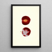 Prunus domestica Flaming Delicious - James Marion Shull — framed artwork on a wall