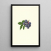 Vaccinium corymbosum Weymouth - James Marion Shull — cuadro enmarcado en la pared