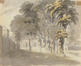 Casa con árboles - James Miller — vista de la obra