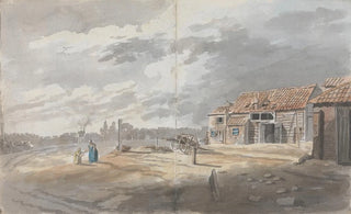 James Miller - Outbuildings with figures.webp