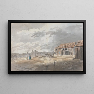 James Miller - Outbuildings with figures.webp