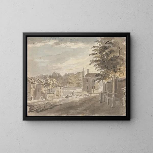 L'extrémité de Fulham du pont de Putney - James Miller — cuadro enmarcado en la pared