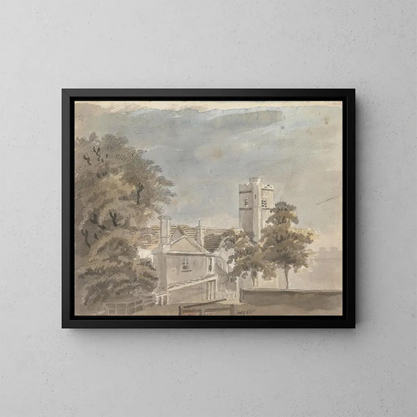 Vista de edificios - James Miller — cuadro enmarcado en la pared