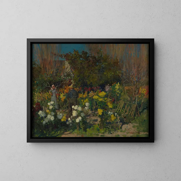 Fleurs d'automne - James Nairn — framed artwork on a wall