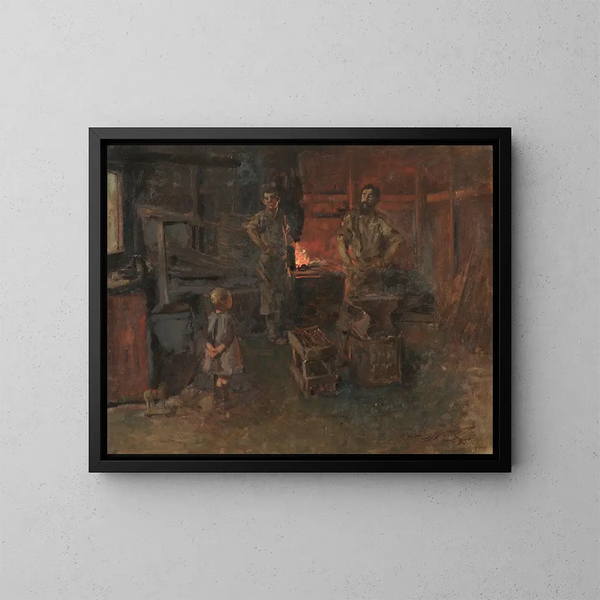 Forge sur Tinakori Road - James Nairn — framed artwork on a wall