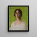 Retrato de la mujer del artista - James Nairn — cuadro enmarcado en la pared