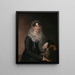 Retrato de una dama - James Peale — cuadro enmarcado en la pared