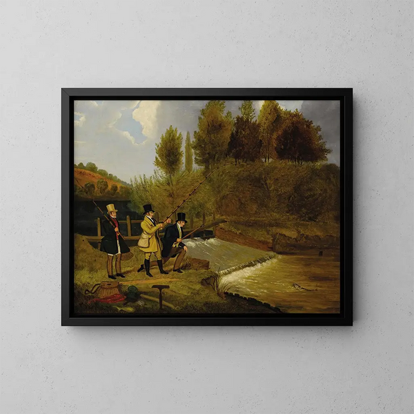 Ir a pescar - James Pollard — cuadro enmarcado en la pared