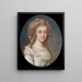 Retrato de una dama - James Scouler — cuadro enmarcado en la pared