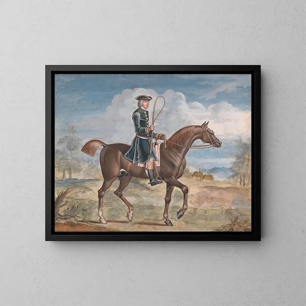 Señor Woodward a caballo - James Seymour — cuadro enmarcado en la pared