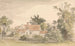 Cottages et arbres avec une clôture - James Stark — vista de la obra