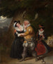 Falstaff en el roble de Herne, Las alegres comadres de Windsor, Acto V, Escena v - James Stephanoff — vista de la obra