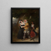 Falstaff en el roble de Herne, Las alegres comadres de Windsor, Acto V, Escena v - James Stephanoff — cuadro enmarcado en la pared