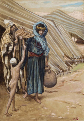 James Tissot - Hagar Departeth From Abraham.webp